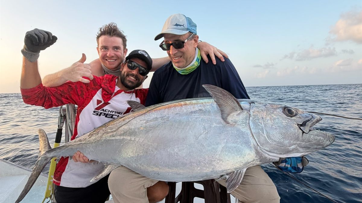 Fishing for dogtooth tuna in the Seychelles